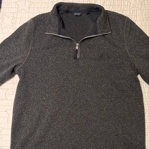 Nautica Charcoal Zip-Up Sweater for Men